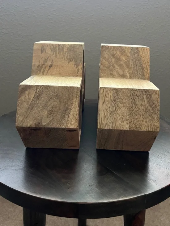 Honeycomb Hexagon Wood Wine Rack Set of 2 - Picture 6 of 8